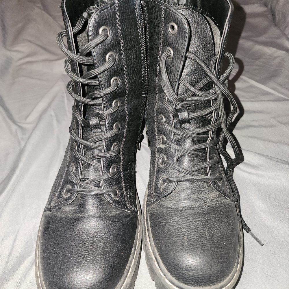 Sincerely Jules Black Combat Boots